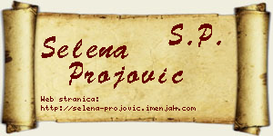 Selena Projović vizit kartica
